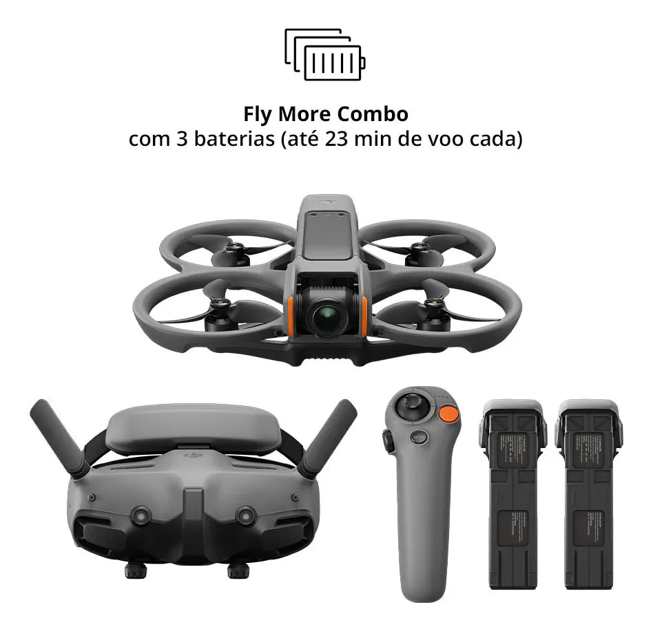 Drone Dji Avata 2 Fpv Fly More
